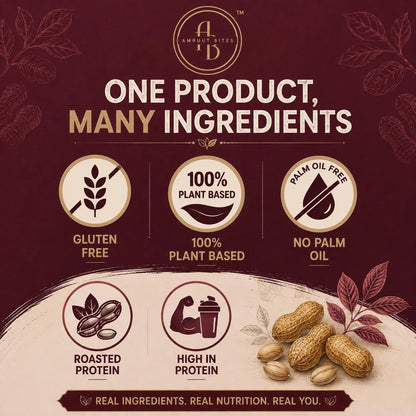 Natural Crunchy Peanut Butter Spread | Smooth Roasted Peanut Butter | High Protein Nut Spread for Bread, Smoothies & Healthy Snacks | No Added Preservatives